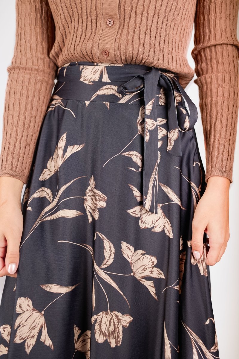 Lucia Skirt (Black Ground) - Skirt - Yakira Bella