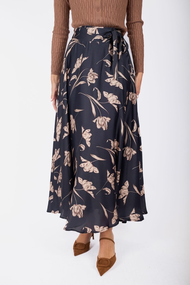 Lucia Skirt (Black Ground) - Skirt - Yakira Bella