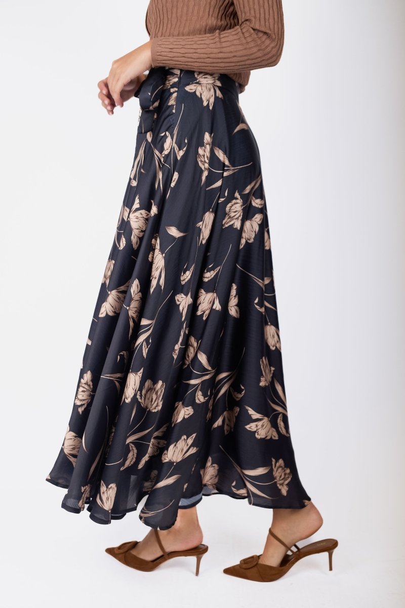 Lucia Skirt (Black Ground) - Skirt - Yakira Bella
