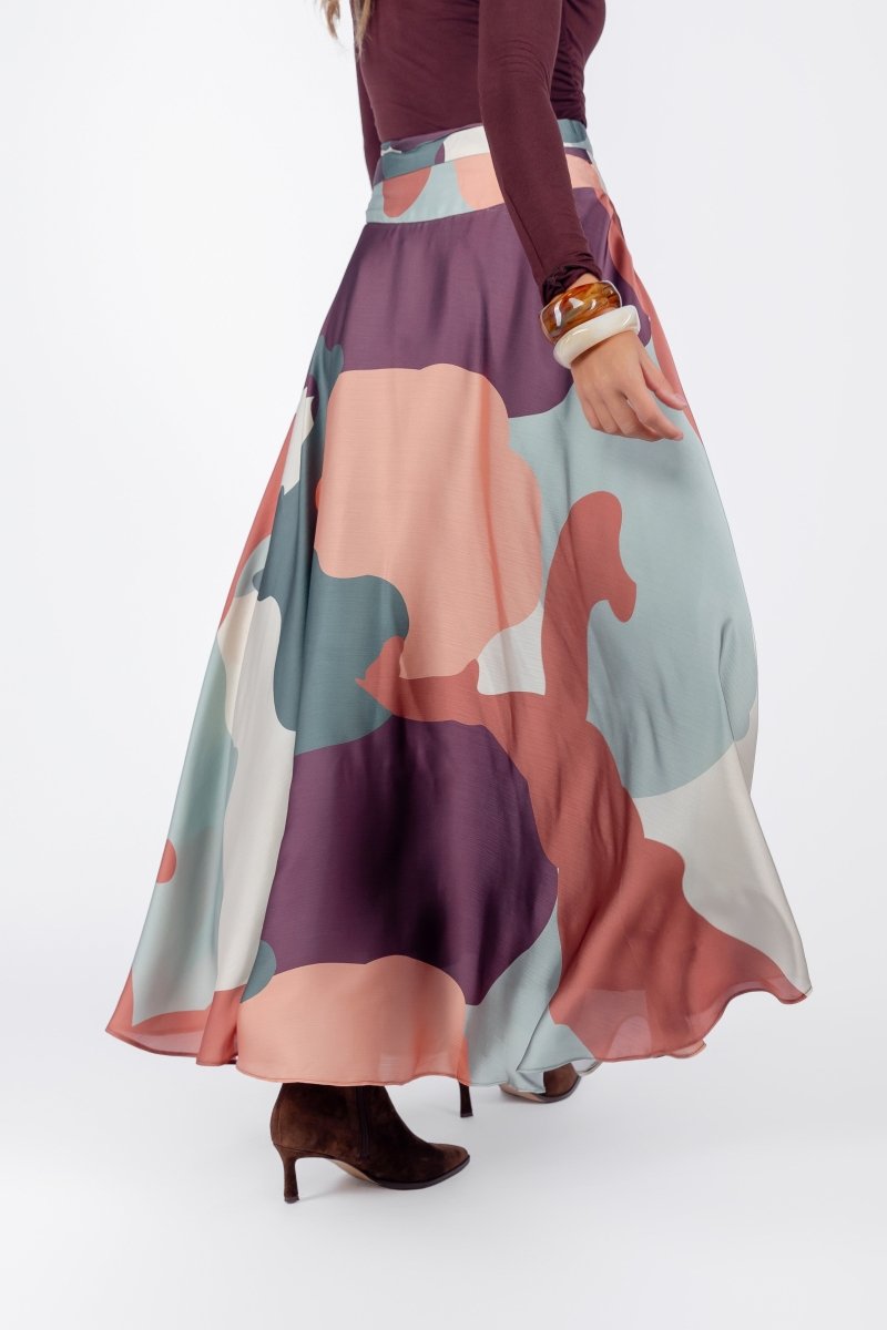 Lucia Skirt (Brown Green) - Skirt - Yakira Bella