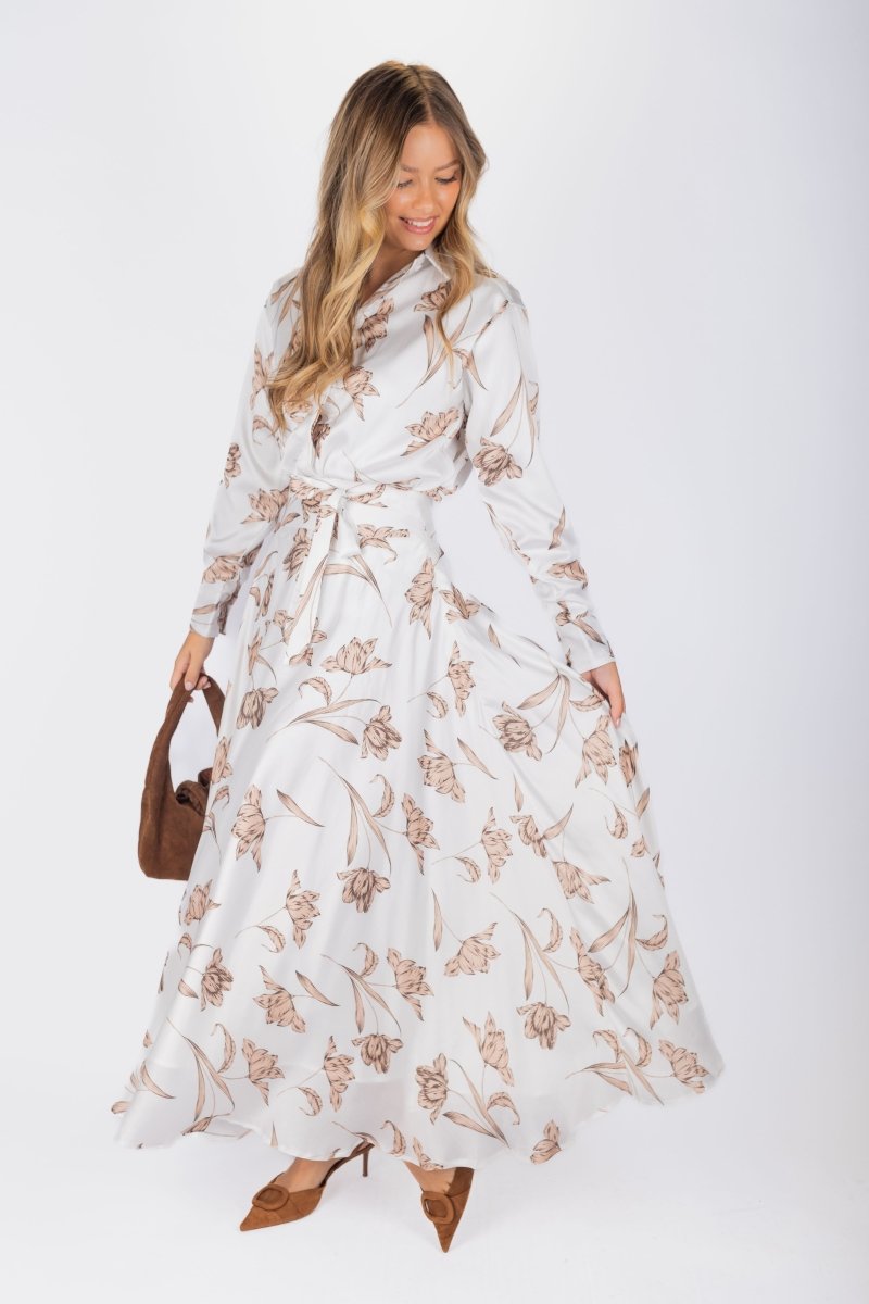 Lucia Skirt (White Ground) - Skirt - Yakira Bella