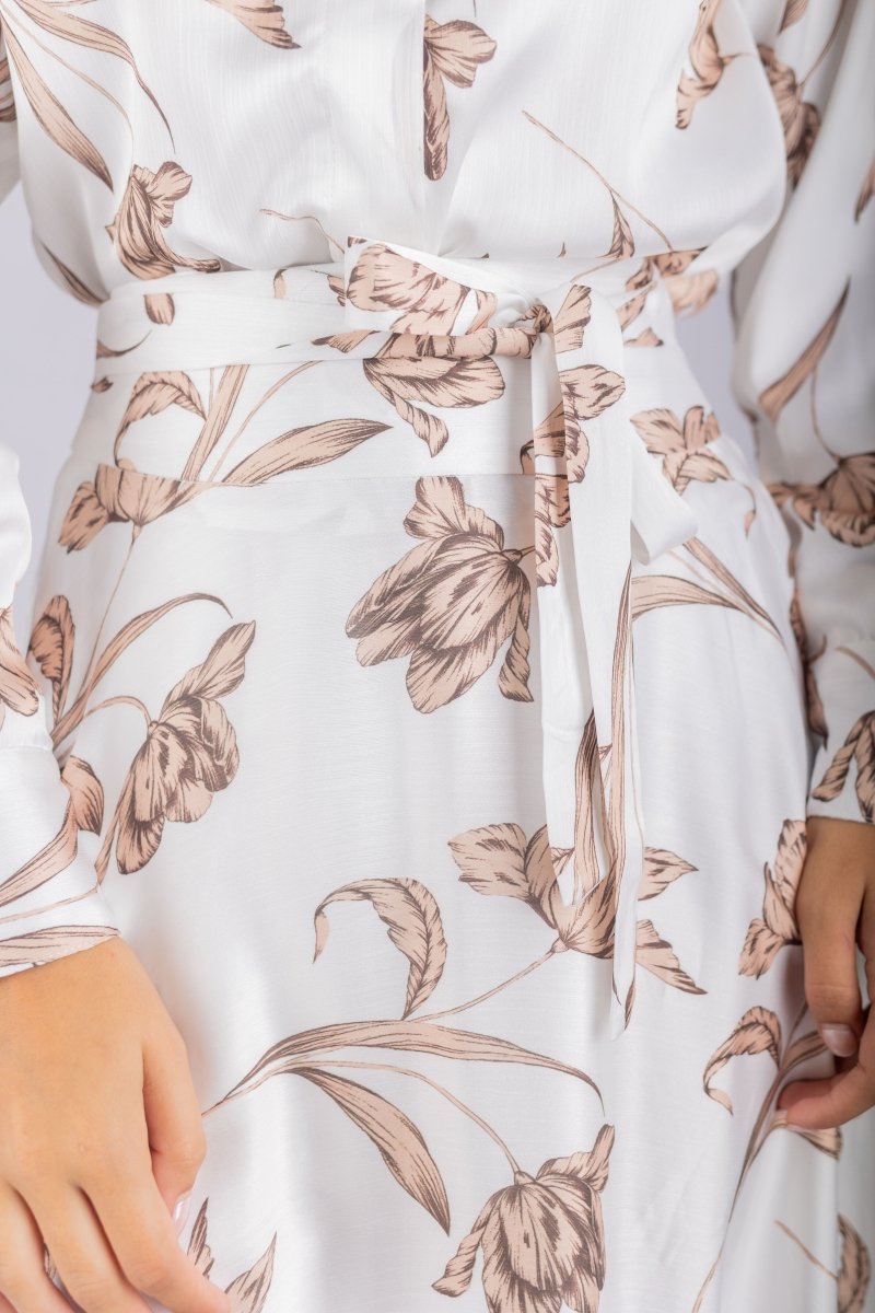 Lucia Skirt (White Ground) - Skirt - Yakira Bella