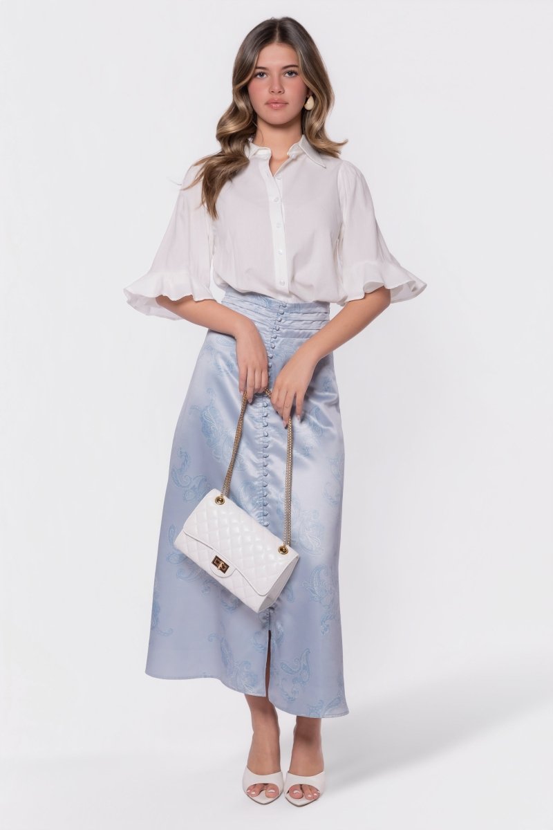 Lucy Skirt (Blue Grey) - Skirt - Yakira Bella