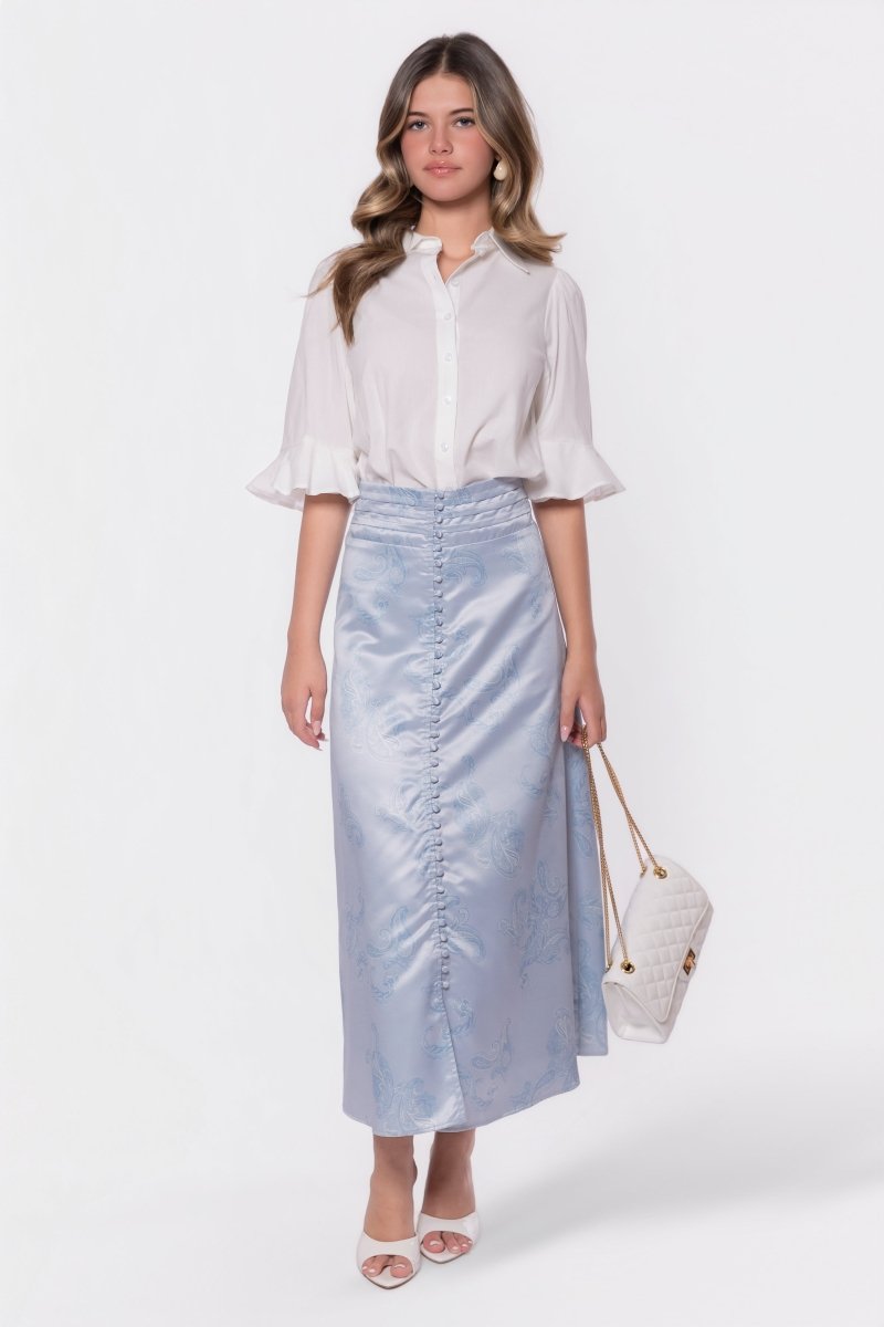 Lucy Skirt (Blue Grey) - Skirt - Yakira Bella