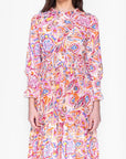 LUNA DRESS (WHITE/PURPLE) 36" - Dress - Yakira Bella