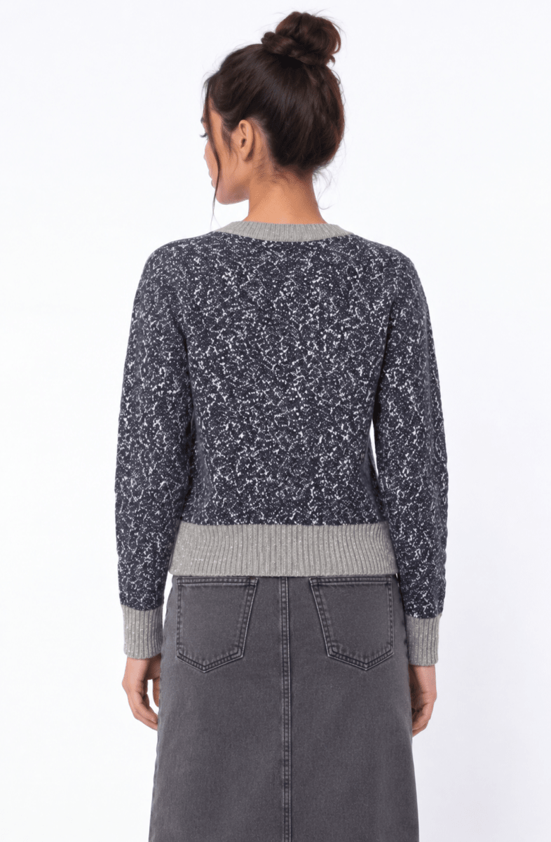 Mabel Cardigan (Grey Navy) - Top - Yakira Bella