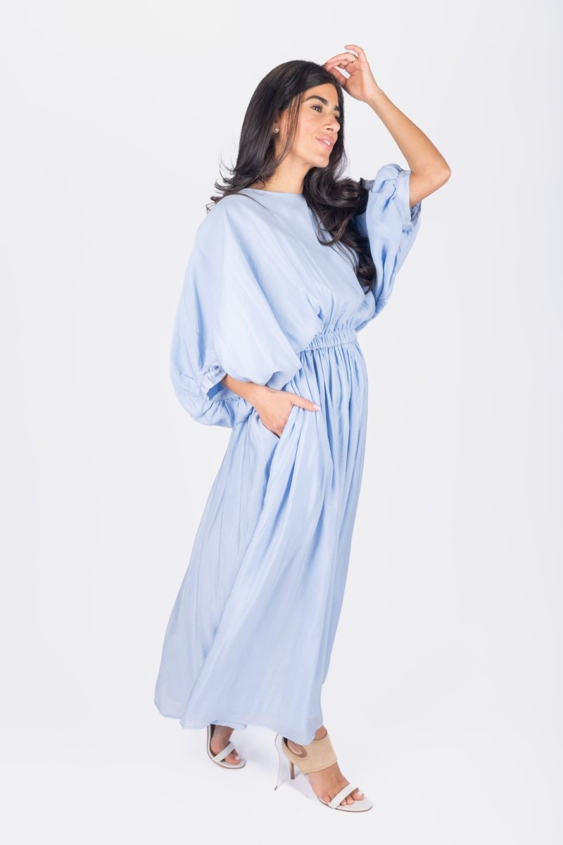 MADILYN DRESS (BLUE) - Dress - Yakira Bella