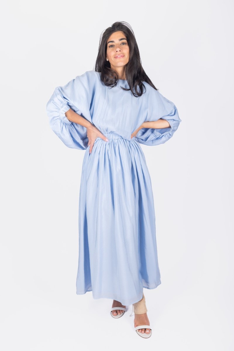 MADILYN DRESS (BLUE) - Dress - Yakira Bella