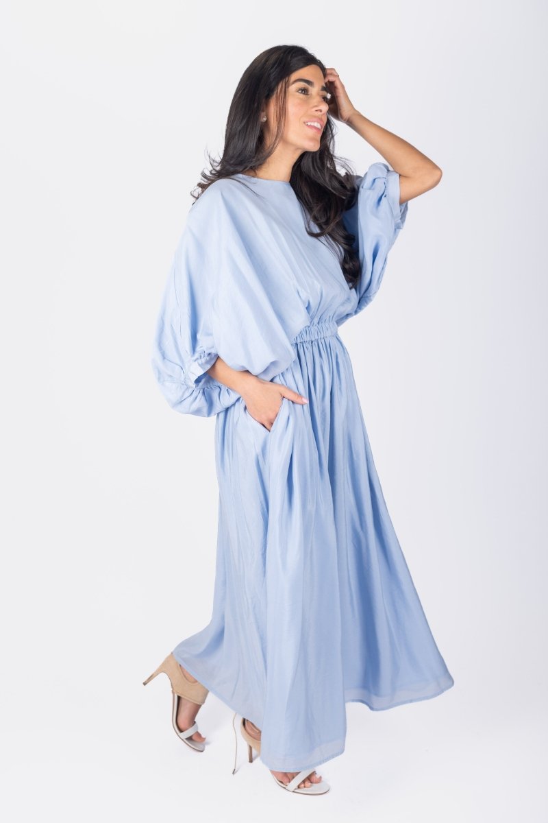 MADILYN DRESS (BLUE) - Dress - Yakira Bella