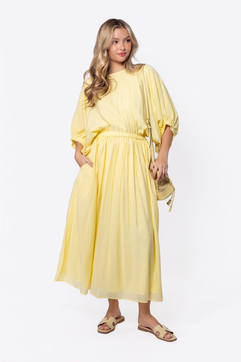 Madilyn Dress (Light Yellow) L