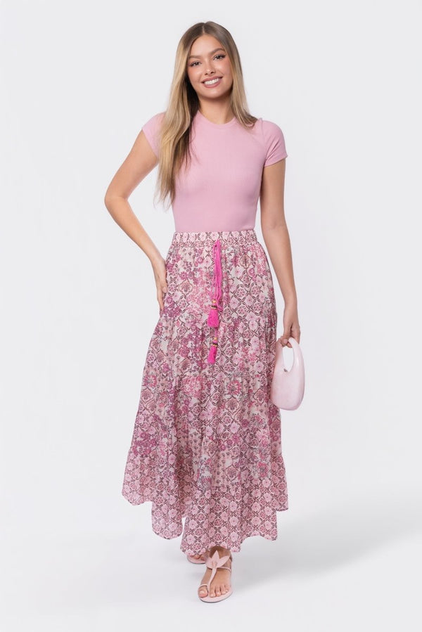 Madison Skirt (Pink) - Skirt - Yakira Bella