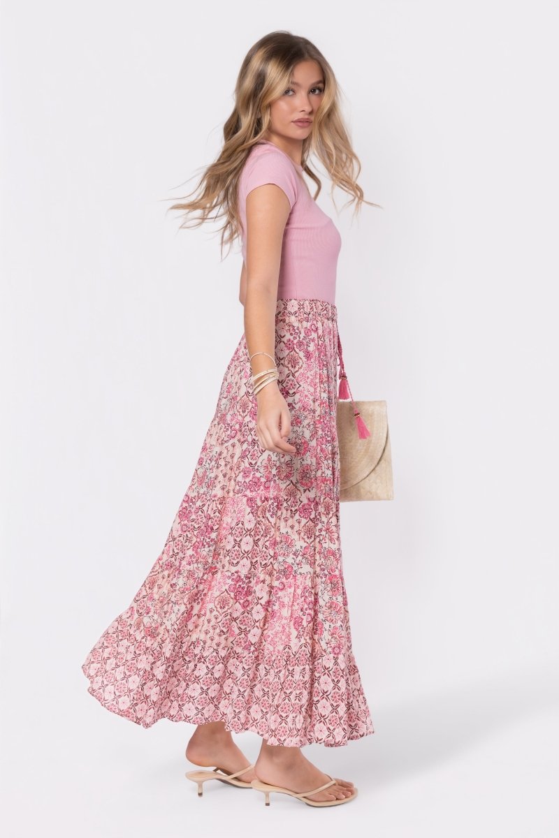 Madison Skirt (Pink) - Skirt - Yakira Bella