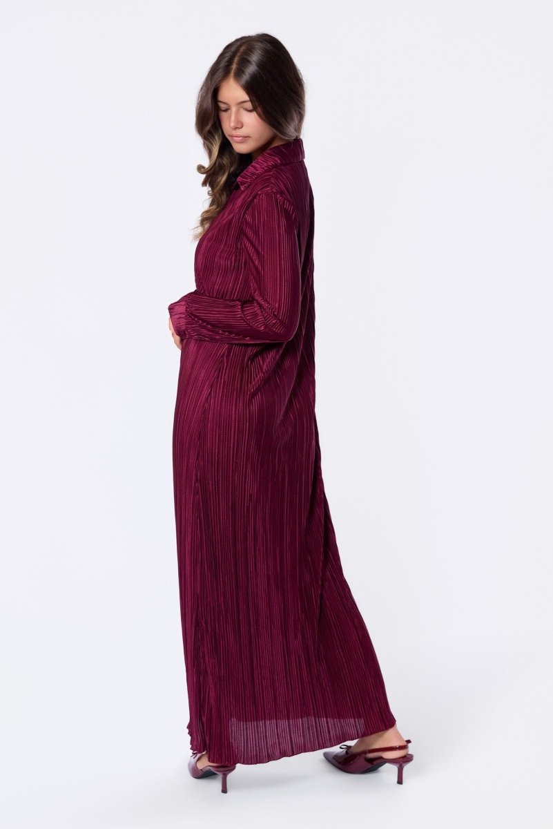 Maggie Dress (Burgundy) - Dress - Yakira Bella