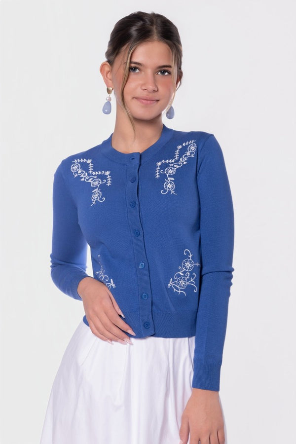Maison Cardigan (Blue) - Top - Yakira Bella