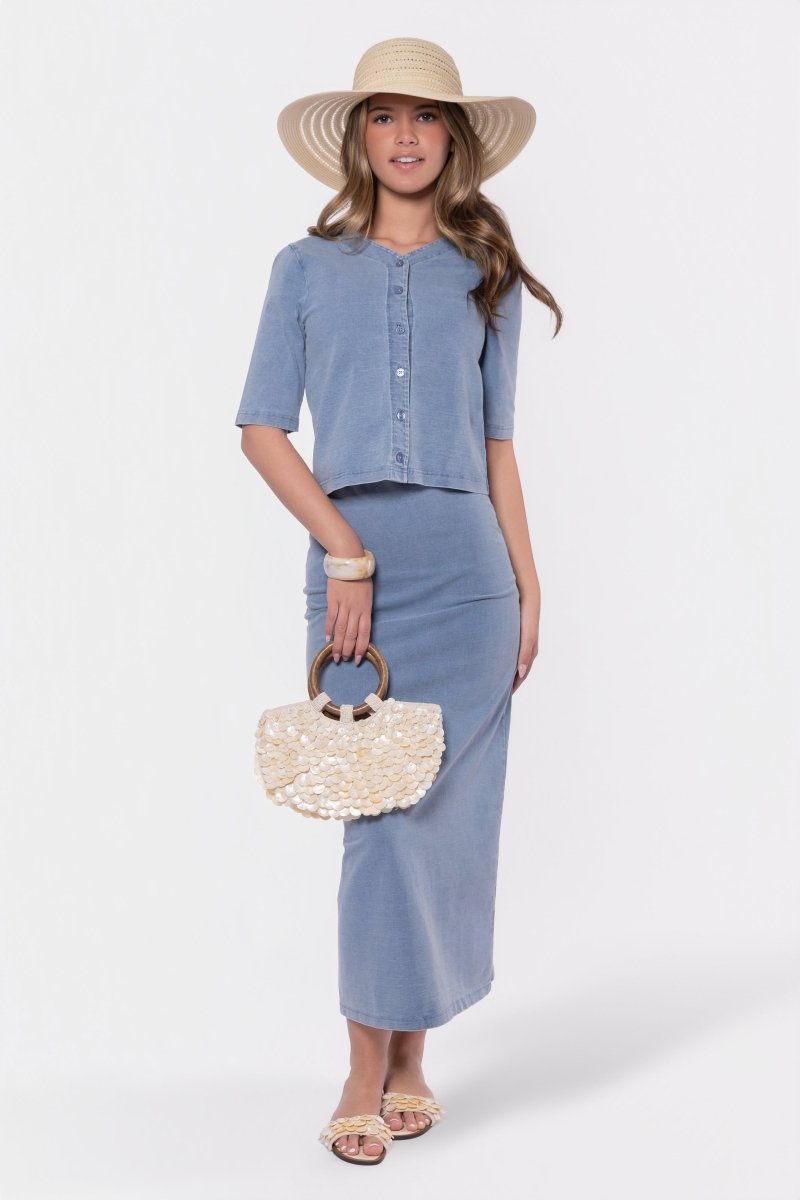 Maisy Skirt (Blue) - Skirt - Yakira Bella