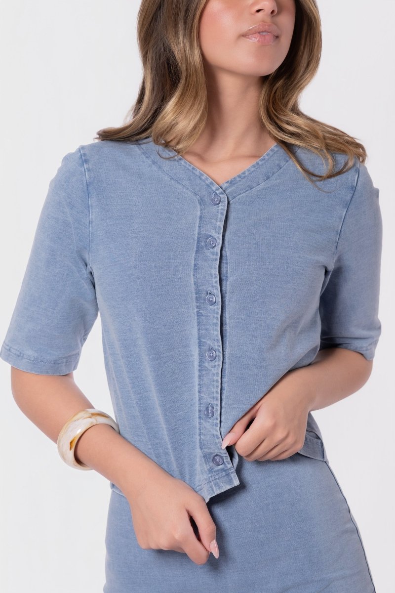 Maisy Top (Blue) - Top - Yakira Bella