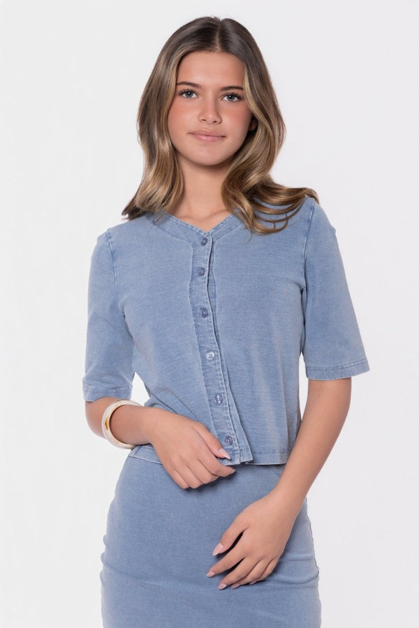 Maisy Top (Blue) - Top - Yakira Bella