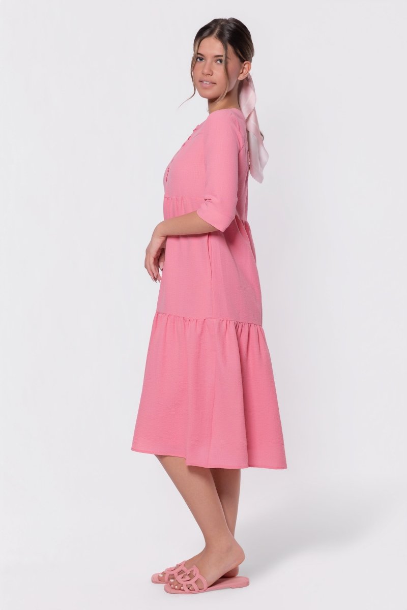 Mali Dress 42" (Pink) - Dress - Yakira Bella