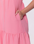 Mali Dress 42" (Pink) - Dress - Yakira Bella