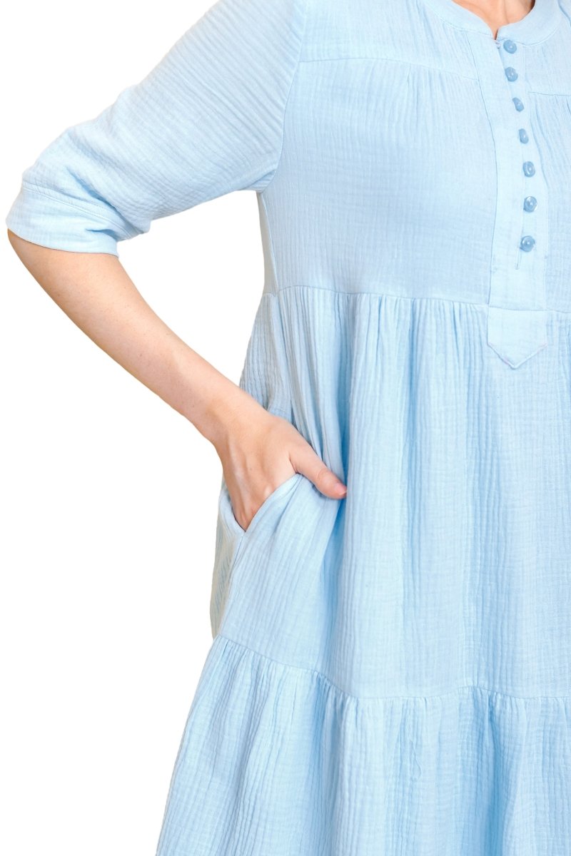 MALI DRESS (ICE/BLUE) - Dress - Yakira Bella