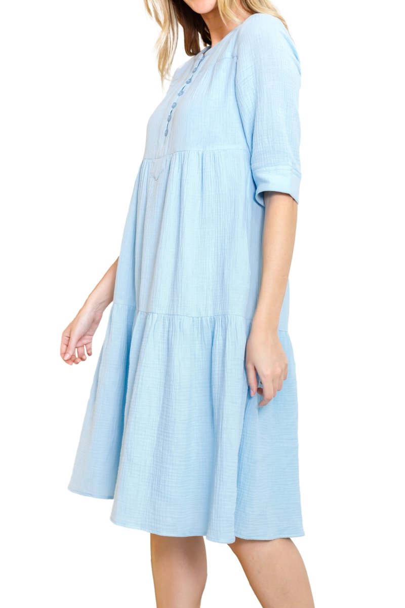 MALI DRESS (ICE/BLUE) - Dress - Yakira Bella