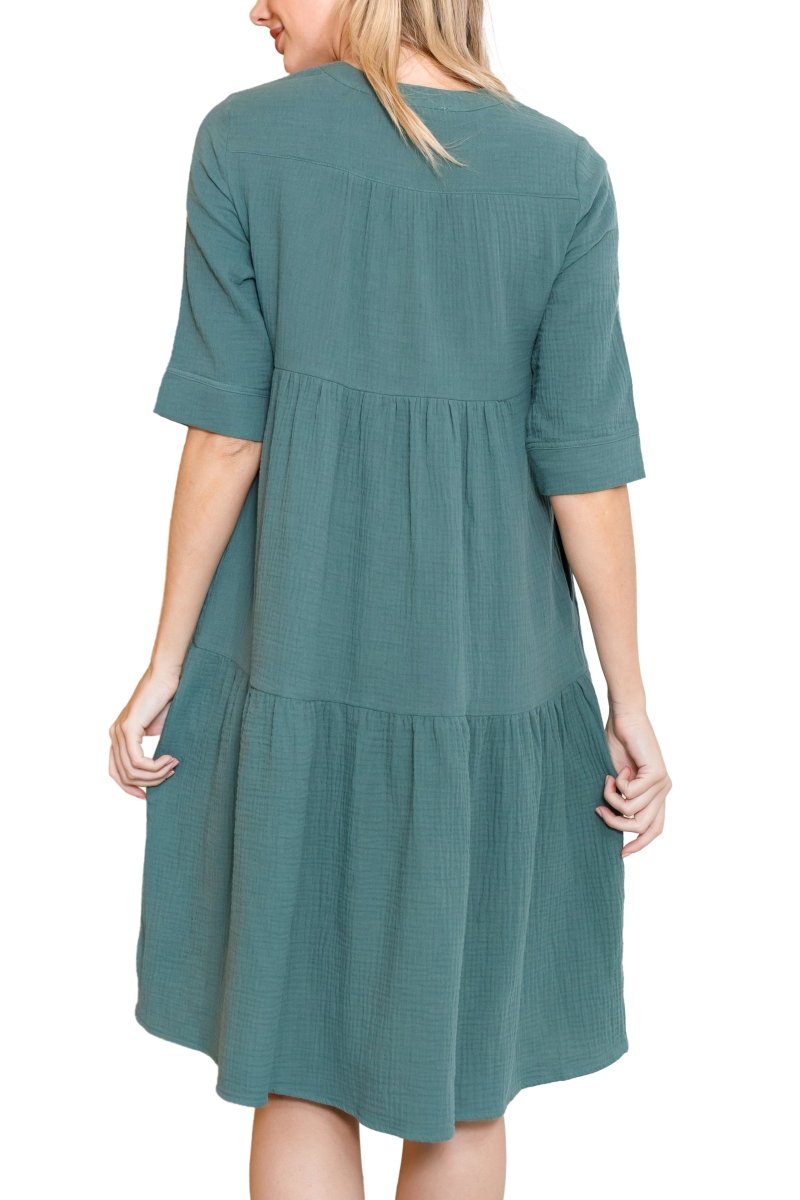 MALI DRESS (SAGE/GREEN) - Dress - Yakira Bella