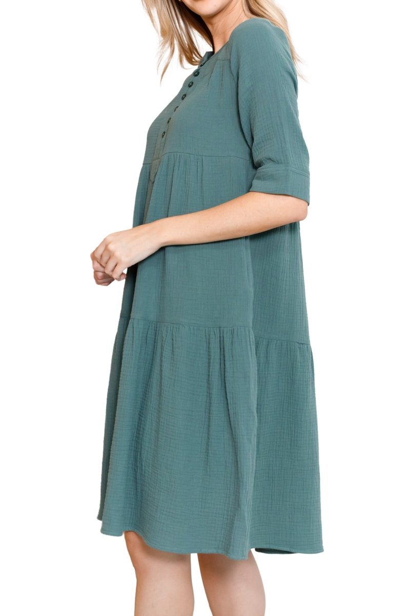 MALI DRESS (SAGE/GREEN) - Dress - Yakira Bella