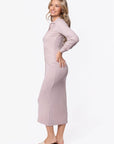 Mara Dress Long Sleeve (Khaki) - Dress - Yakira Bella