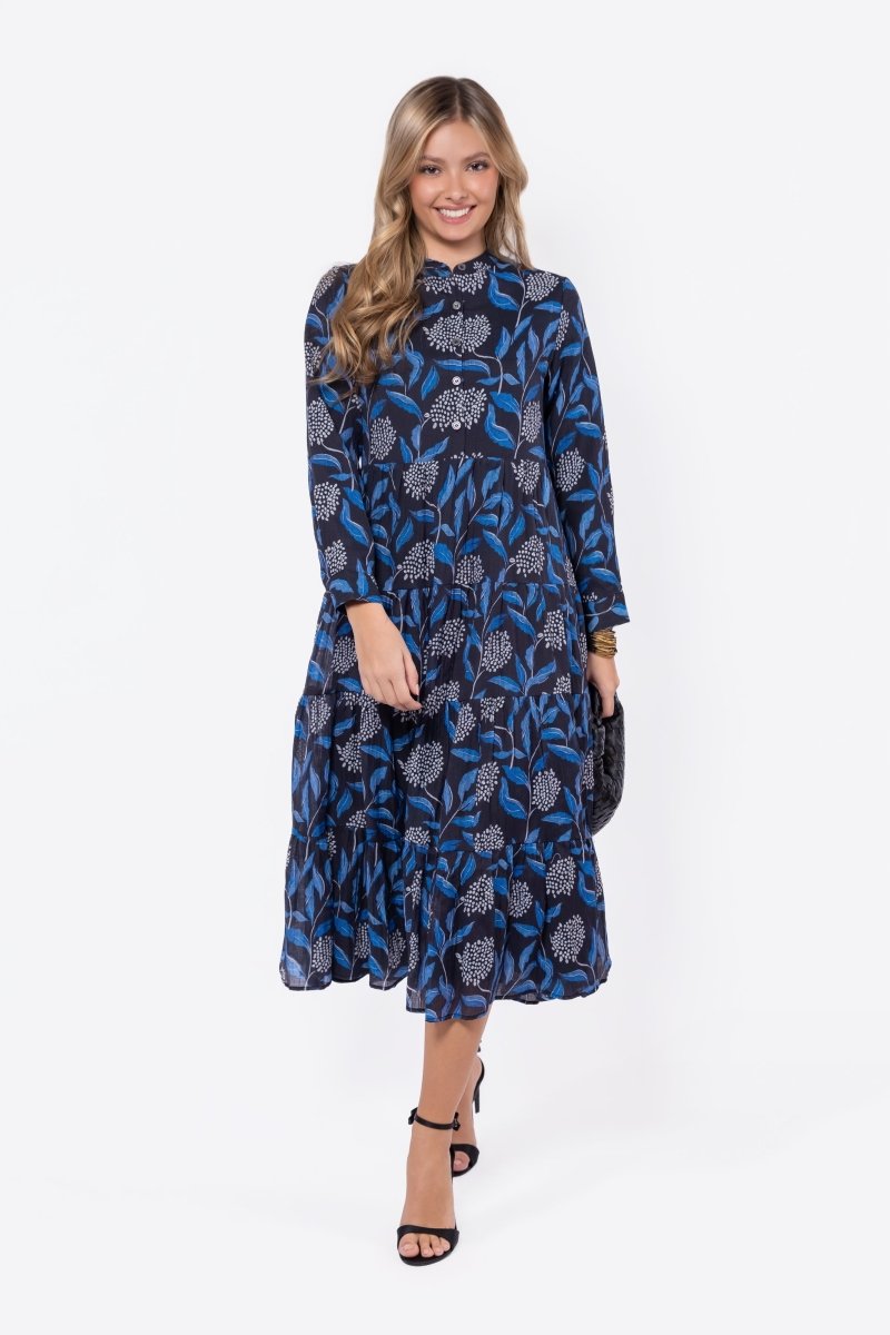 Maren Dress (Black Pattern) - Dress - Yakira Bella