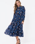 Maren Dress (Black Pattern) - Dress - Yakira Bella