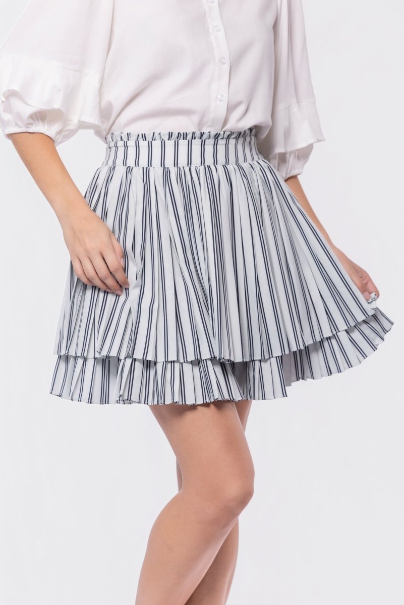 Maria Skirt (White/Black) - Skirt - Yakira Bella