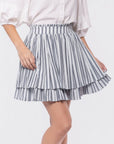 Maria Skirt (White/Black) - Skirt - Yakira Bella