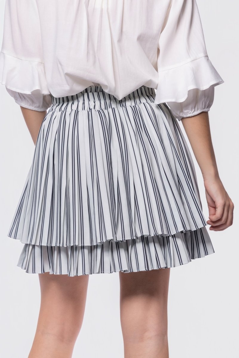 Maria Skirt (White/Black) - Skirt - Yakira Bella