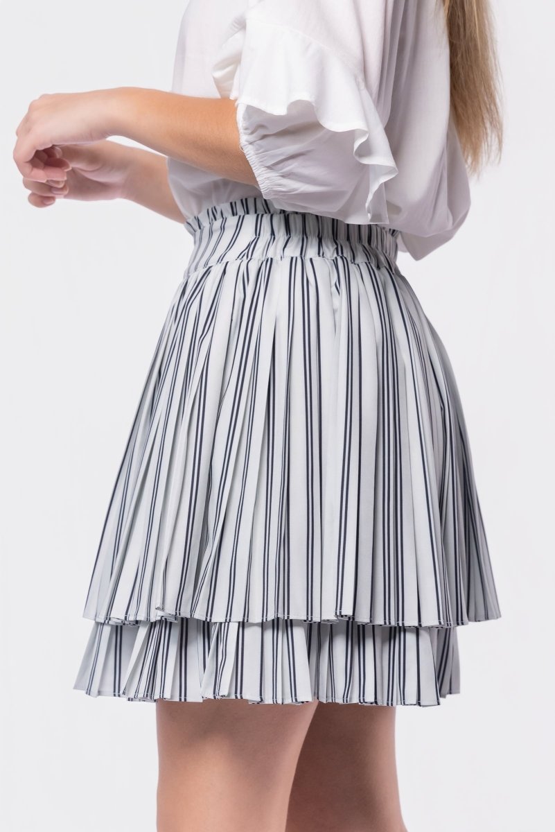Maria Skirt (White/Black) - Skirt - Yakira Bella