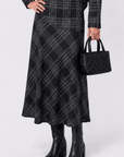 Marianne Skirt (Black Plaid) - Skirt - Yakira Bella