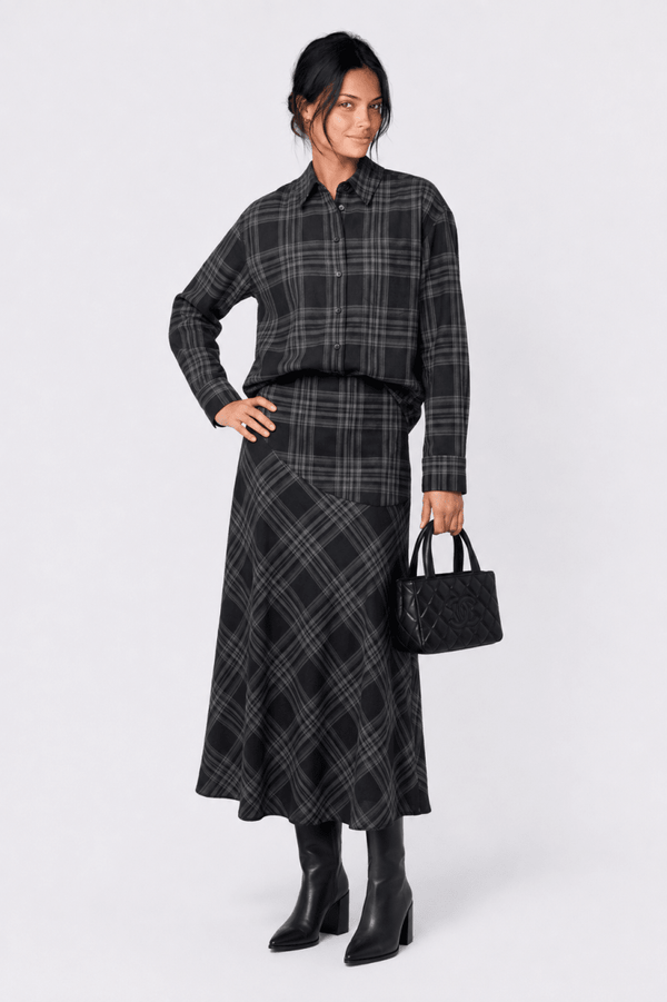 Marianne Top (Black Plaid) - Top - Yakira Bella