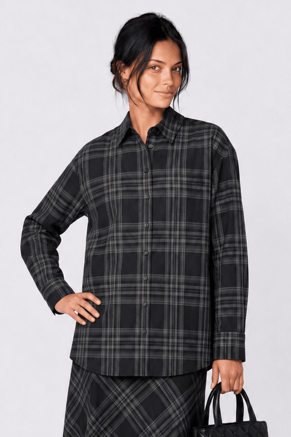 Marianne Top (Black Plaid) - Top - Yakira Bella