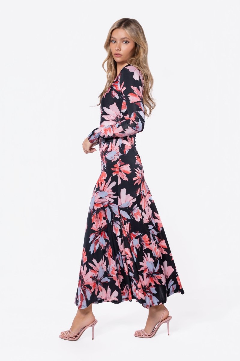 Mariella Dress (Black Coral) - Dress - Yakira Bella