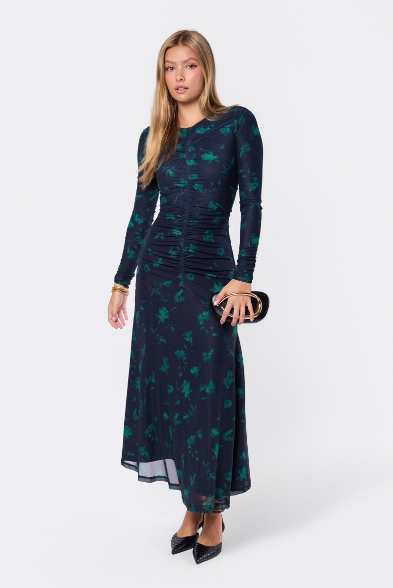 Mariella Dress (Black Green) - Dress - Yakira Bella