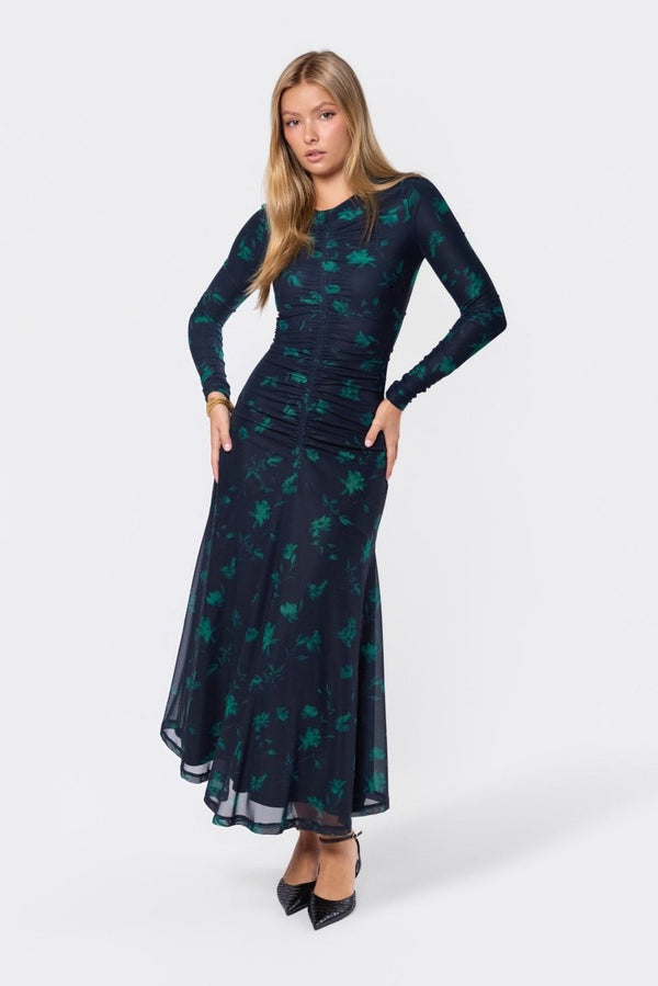 Mariella Dress (Black Green) - Dress - Yakira Bella