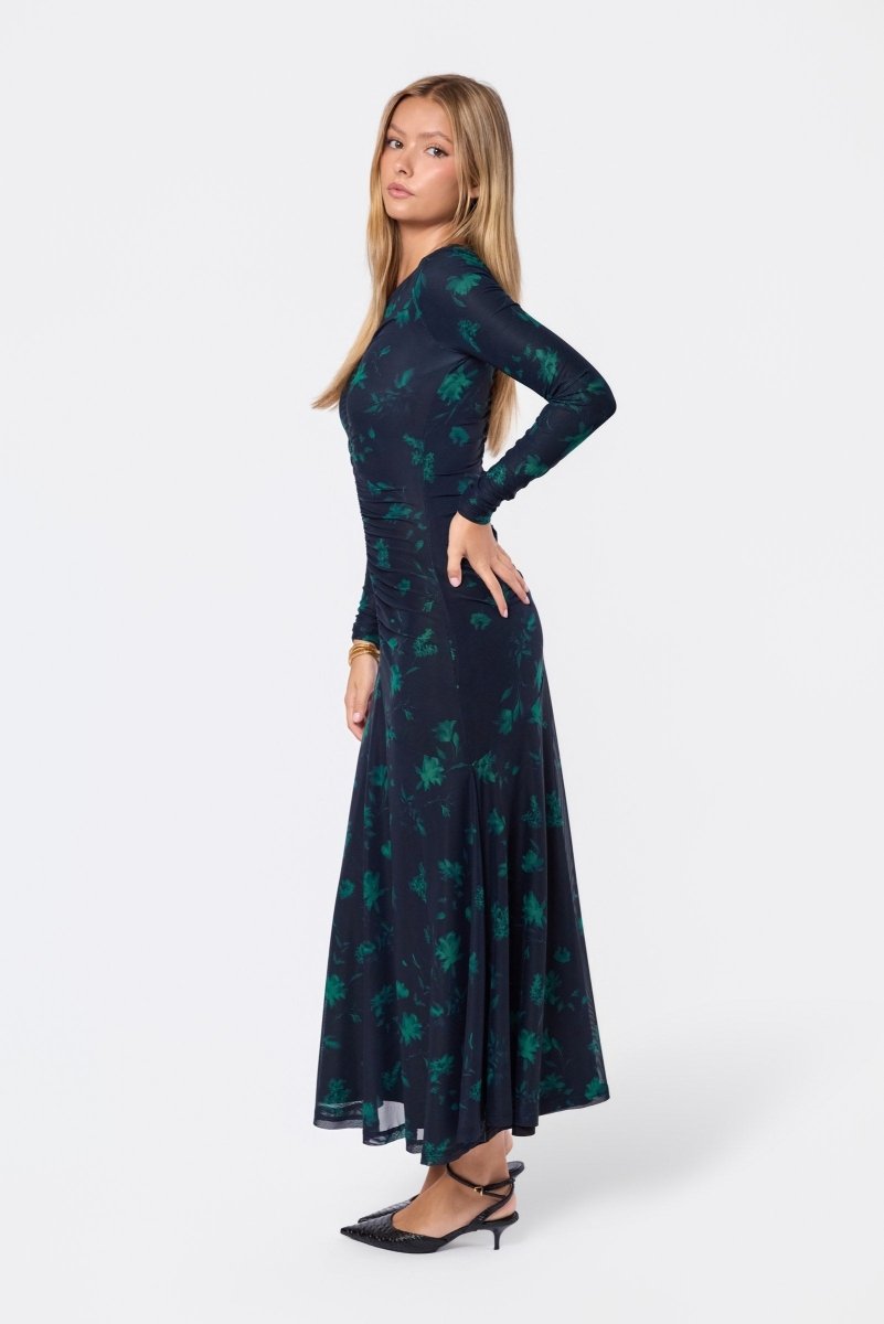 Mariella Dress (Black Green) - Dress - Yakira Bella