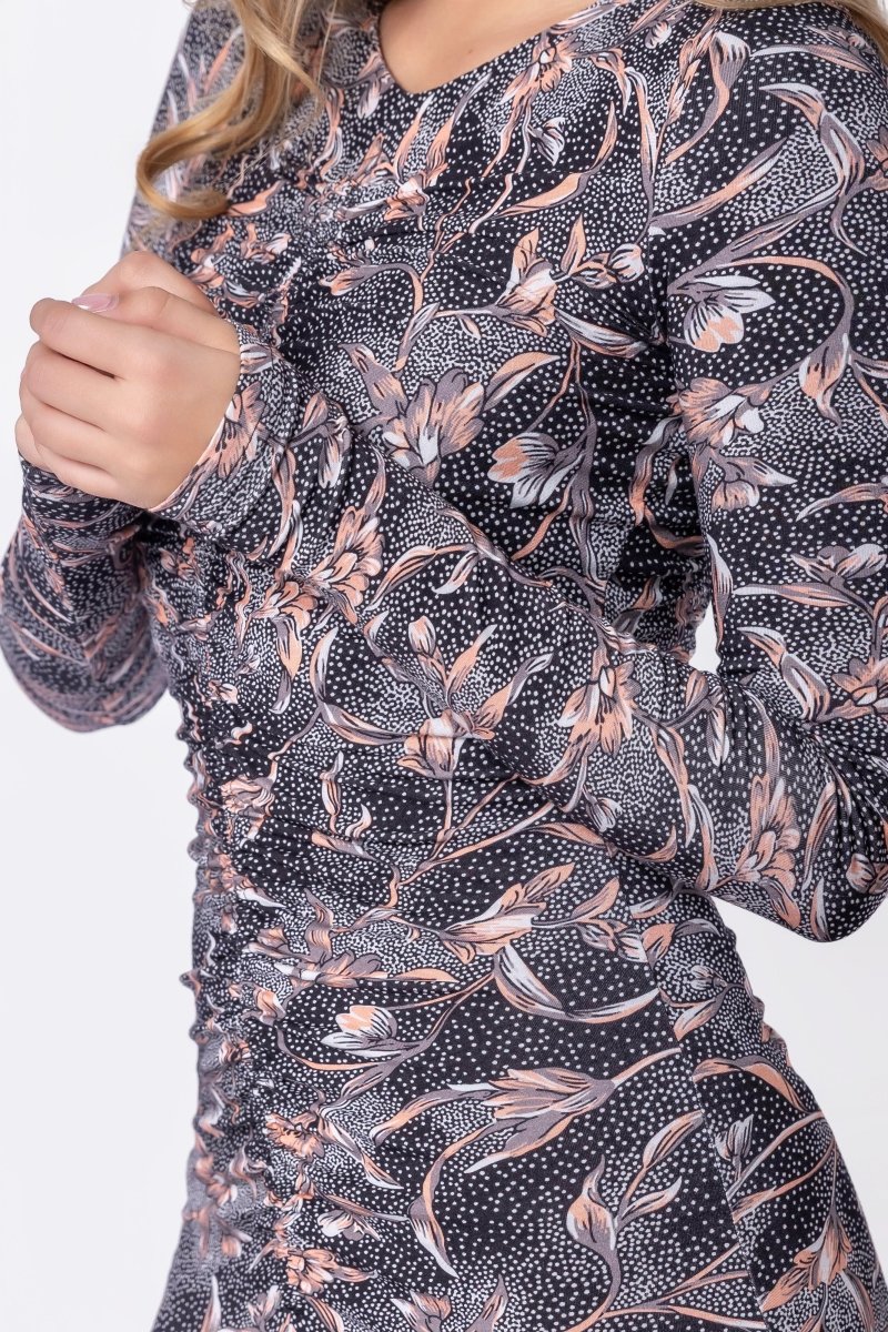 Mariella Dress (Black Pattern) - Dress - Yakira Bella