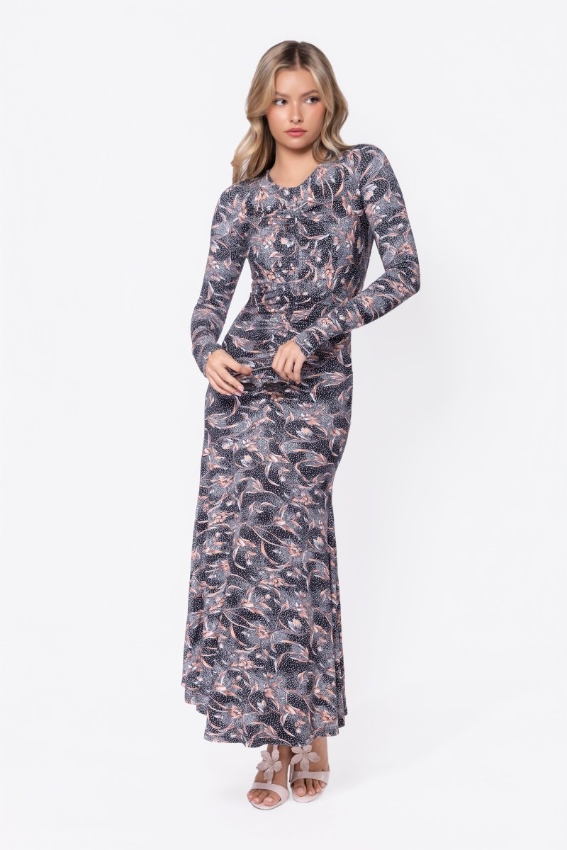 Mariella Dress (Black Pattern) - Dress - Yakira Bella