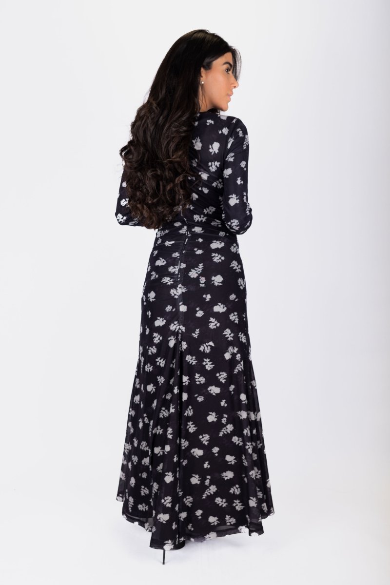 Mariella Dress (Black/White) - Dress - Yakira Bella