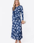 Mariella Dress (Blue Flower) - Dress - Yakira Bella