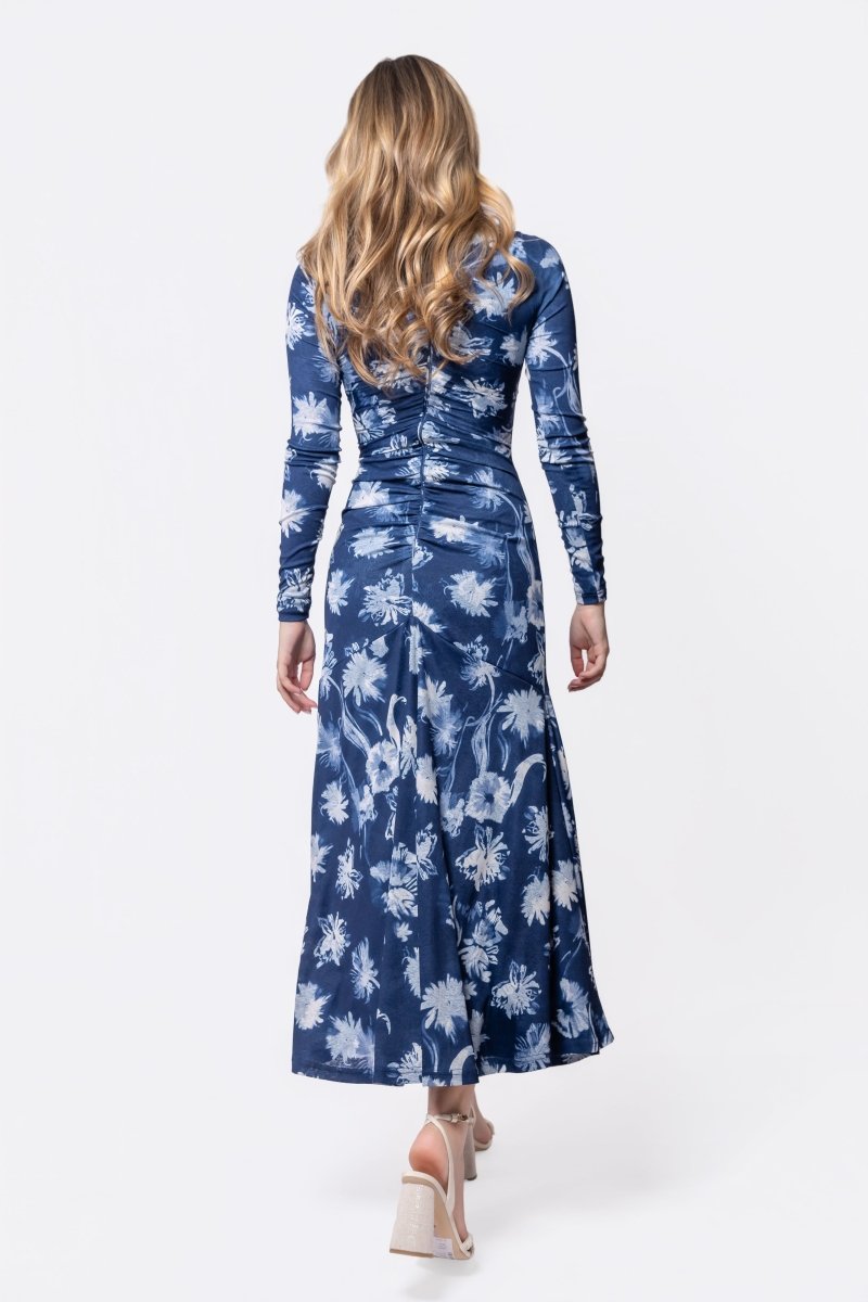 Mariella Dress (Blue Flower) - Dress - Yakira Bella