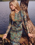 Mariella Dress (Brown Green) - Dress - Yakira Bella