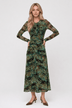 Mariella Dress (Brown Green)