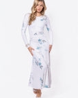 Mariella Dress (White/Green) - Dress - Yakira Bella