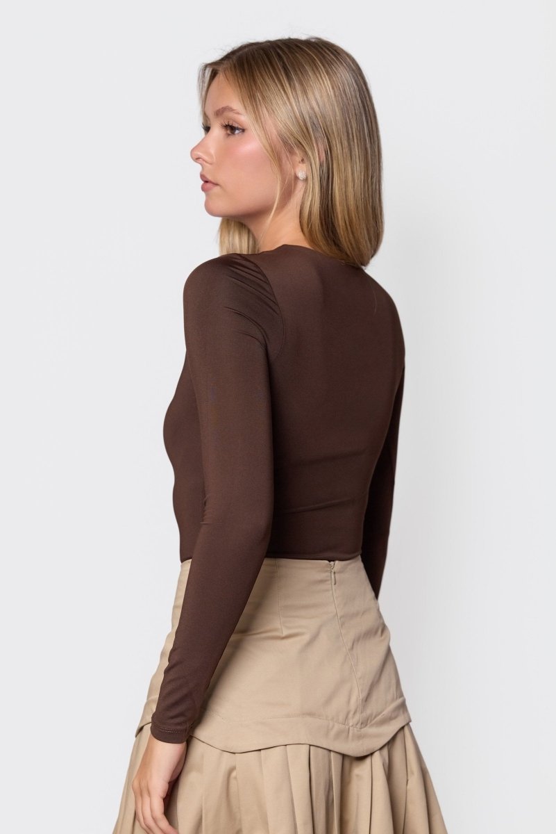 Marina Top (Brown) - Top - Yakira Bella